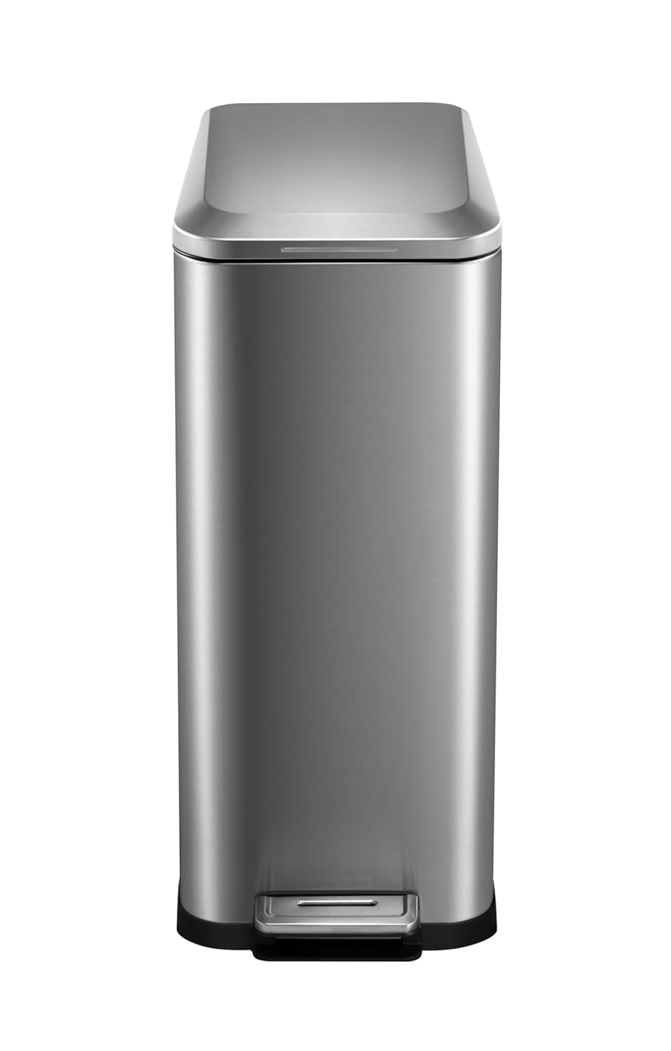 50L Slim Stainless Steel Step Trash Can with Soft-Close Lid D212