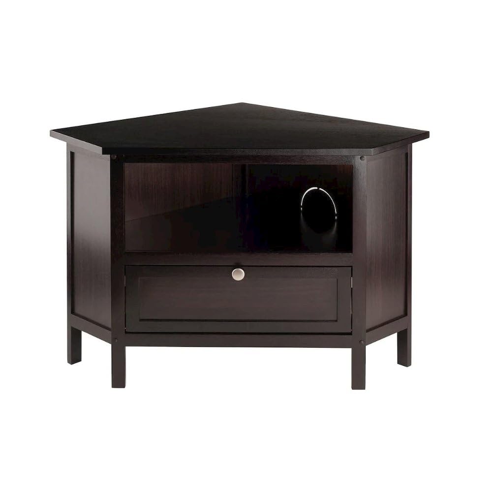 Solid Wood Corner TV Stand with Storage L308