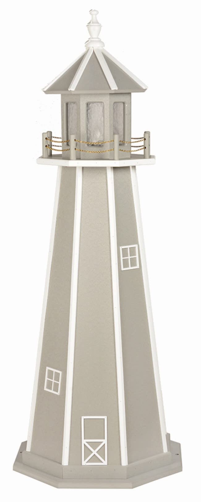 Light Gray and White Hybrid Lighthouse C6199