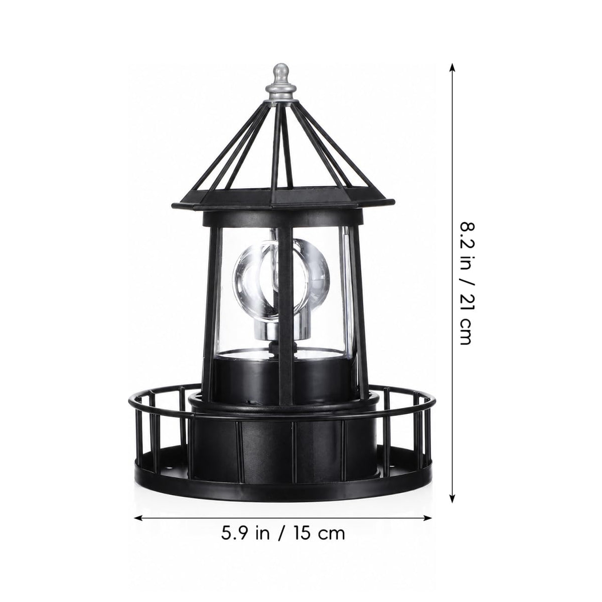 Solar Revolving Lighthouse Light X68604