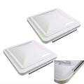 White 14" x 14" RV Roof Vent Lid Replacement 2 Pack J295