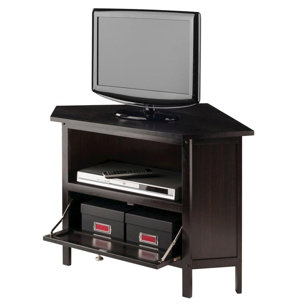 Solid Wood Corner TV Stand with Storage L308