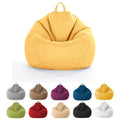 Linen Fabric Bean Bag Chair Cover 90x110cm Y988