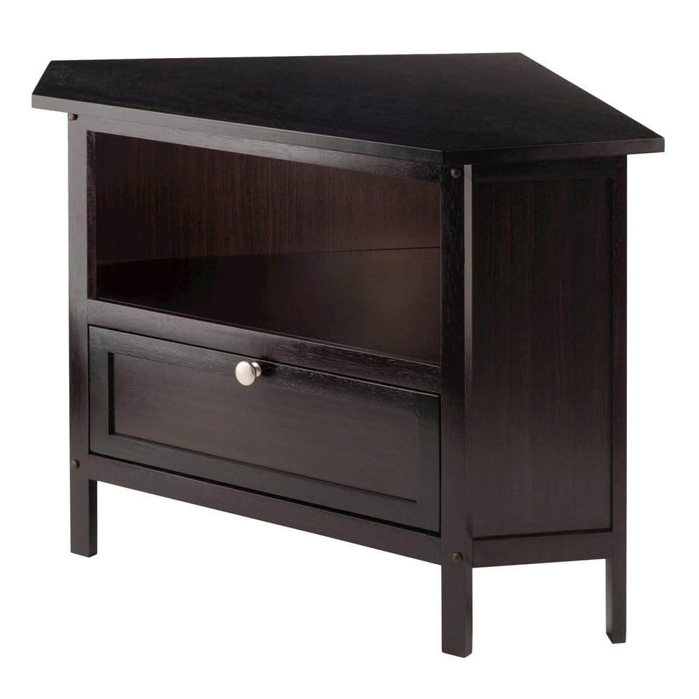 Solid Wood Corner TV Stand with Storage L308