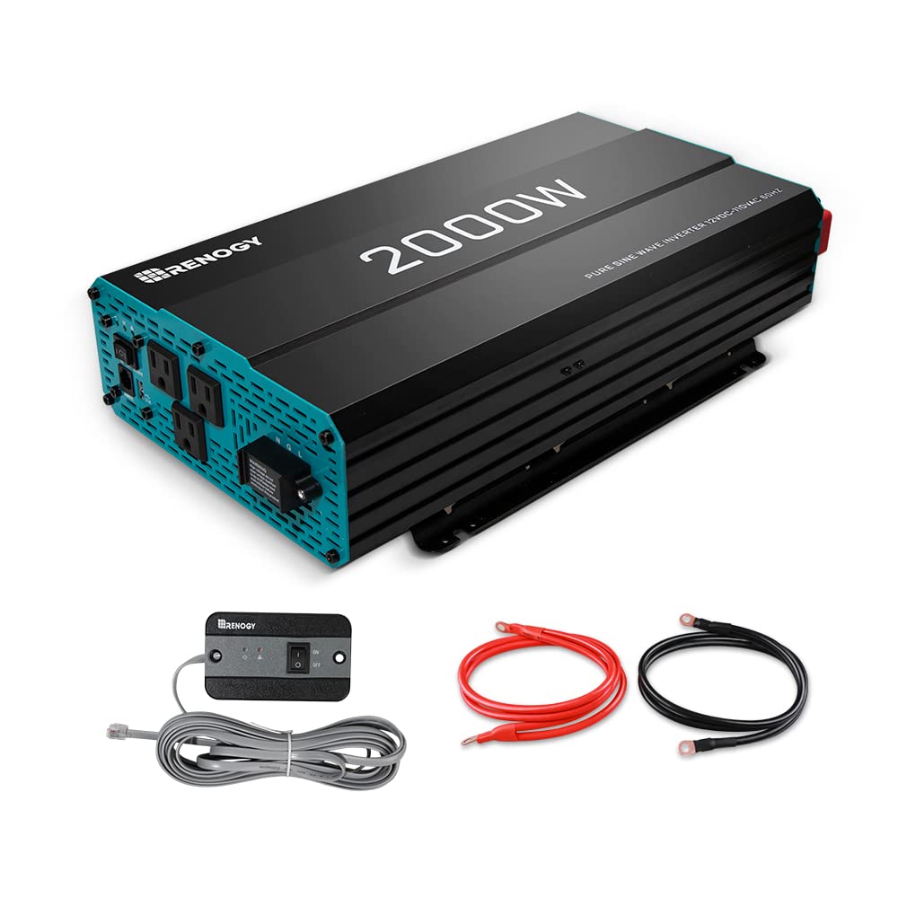 200 Watt 12 Volt Monocrystalline Solar Panel Starter Kit & 2000W Pure Sine Wave Inverter O247340