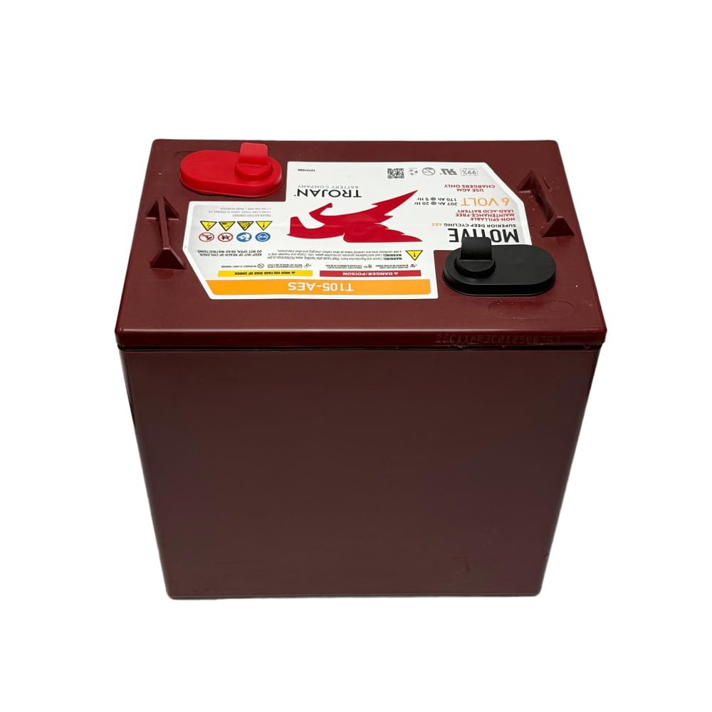 6V Deep Cycling VRLA AGM Batteries, Maroon, Pack of 4 X511401