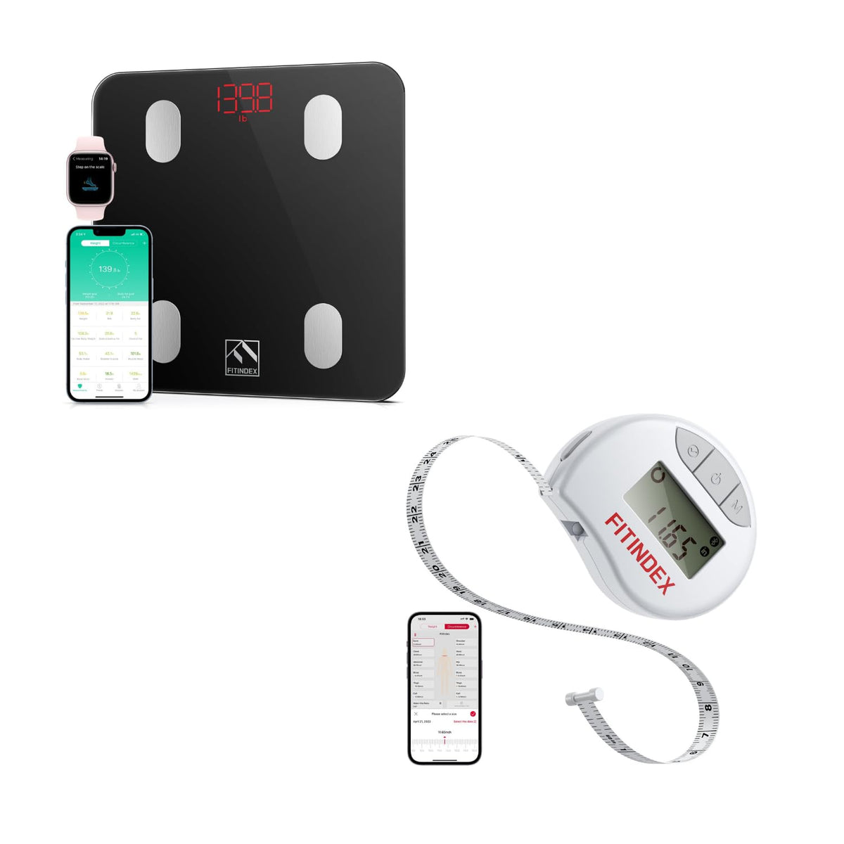 Digital Scale and Body Tape Measure O71814