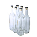 750ml Glass Bottle With Cork 6-Pack K39839