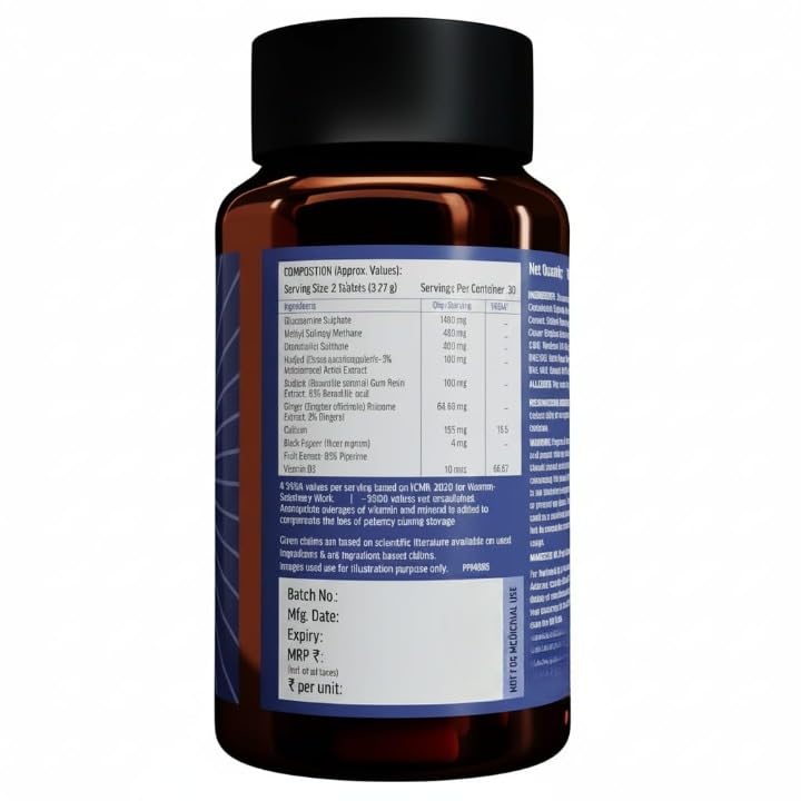 Glucosamine Chondroitin Calcium Vitamin D3 Joint Support Tablets K407