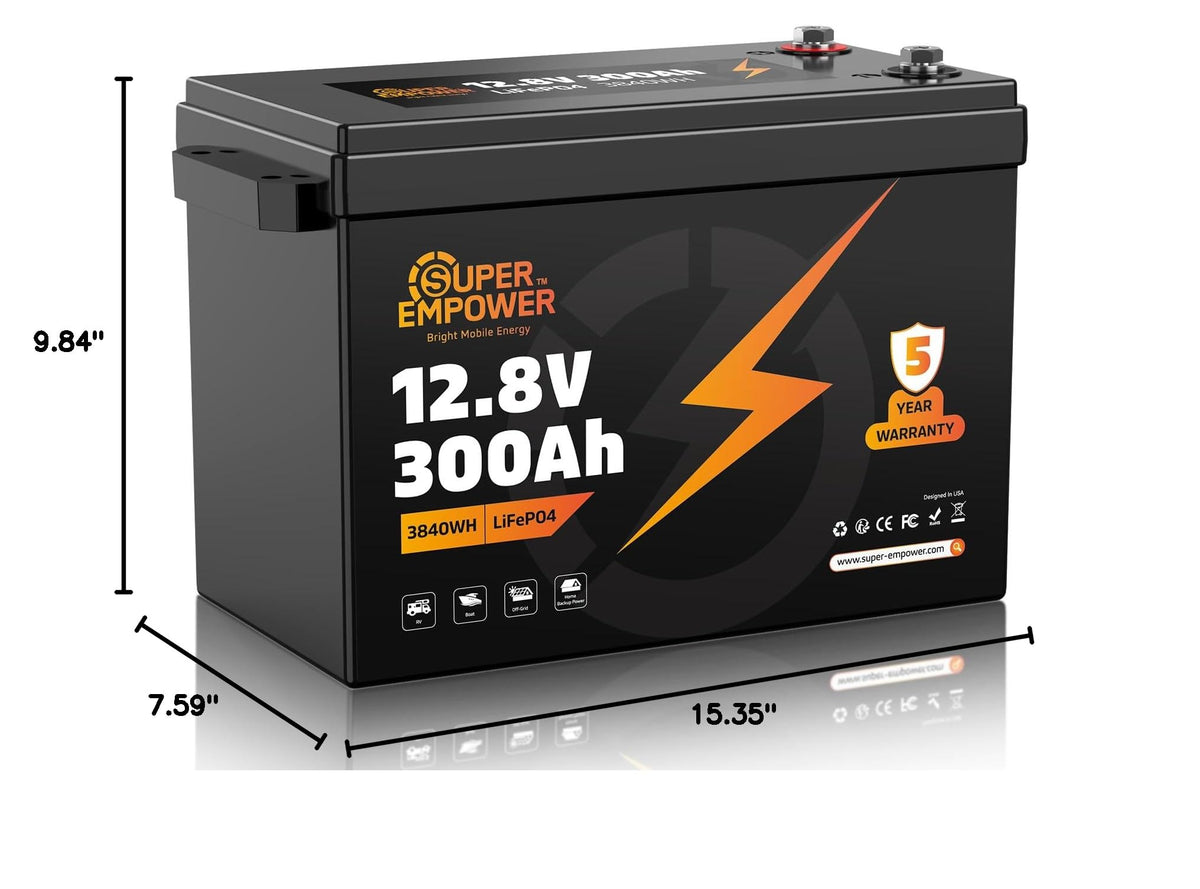 12V 300Ah LiFePO4 Lithium Battery W232
