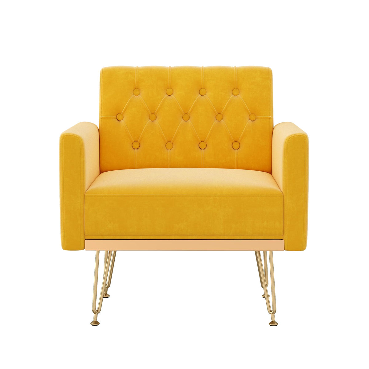 Velvet Accent Chair with Gold Metal Legs G373