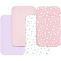 Pink 4 Pack Bassinet Sheets C30629