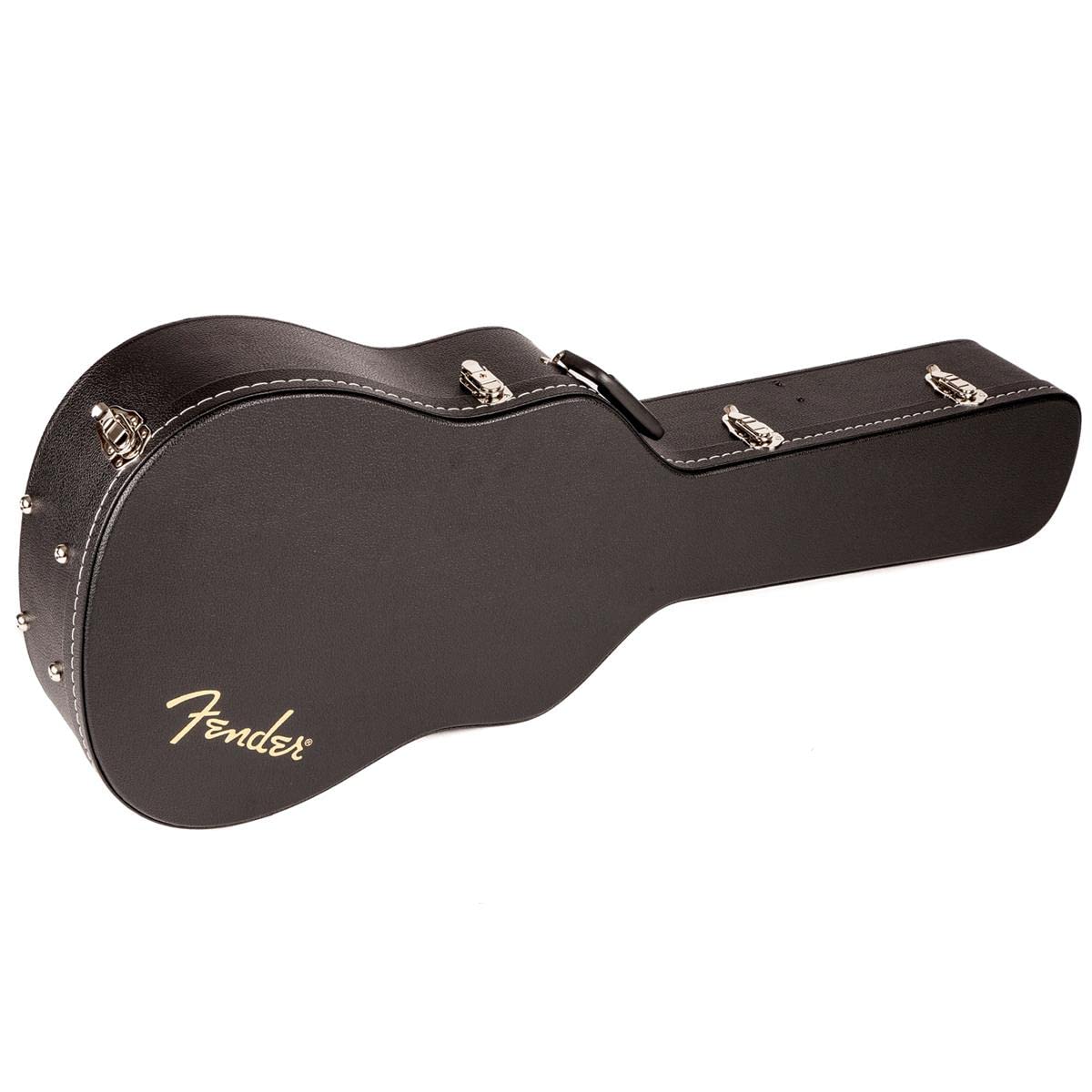 Black Flat-Top Dreadnought Acoustic Guitar Case with 1-inch Foam Padding T30611