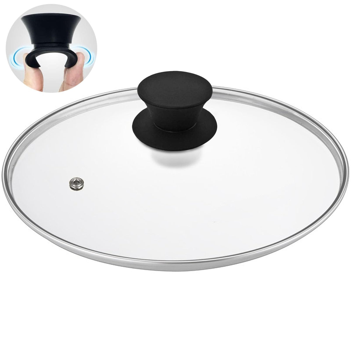 Tempered Glass Lid with Heat Resistant Handle 10.25 In U391