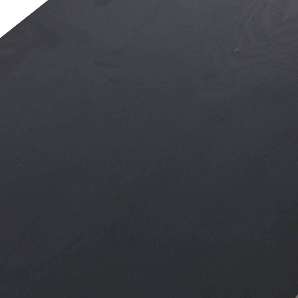 Black Oak Finish Coffee Table with Iron Base W996