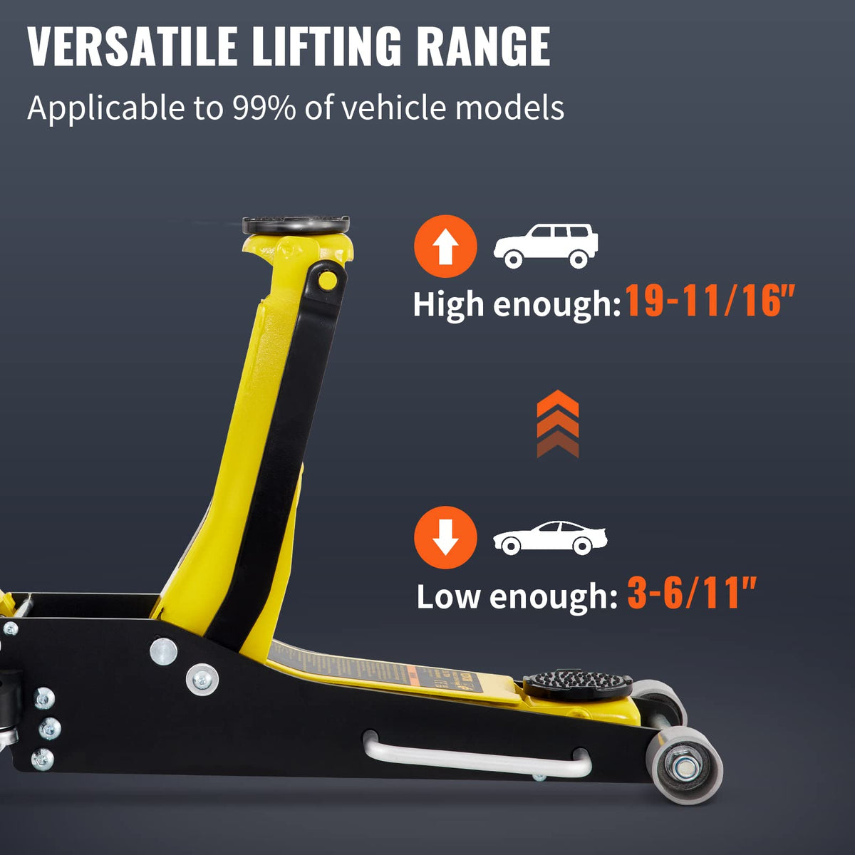 3 Ton Low Profile Aluminum Steel Floor Jack R150