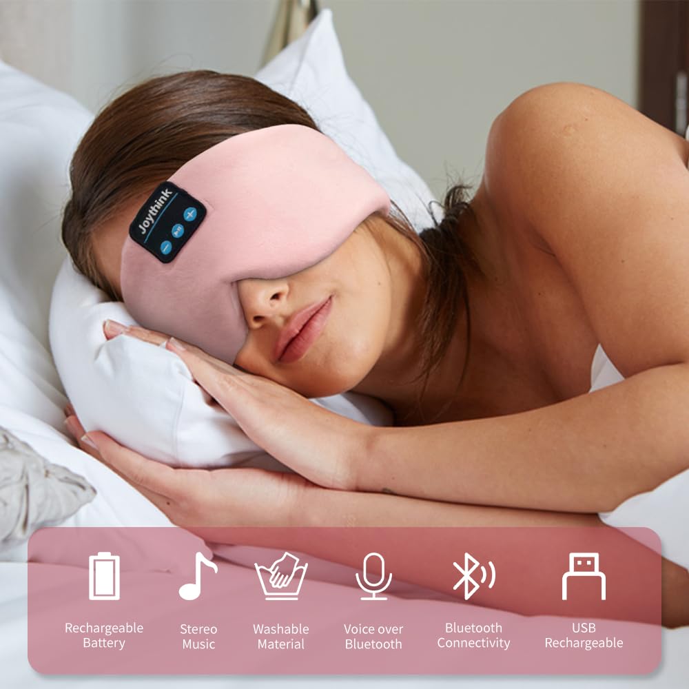 Silk Bluetooth Sleep Mask Headband Earphones S1321
