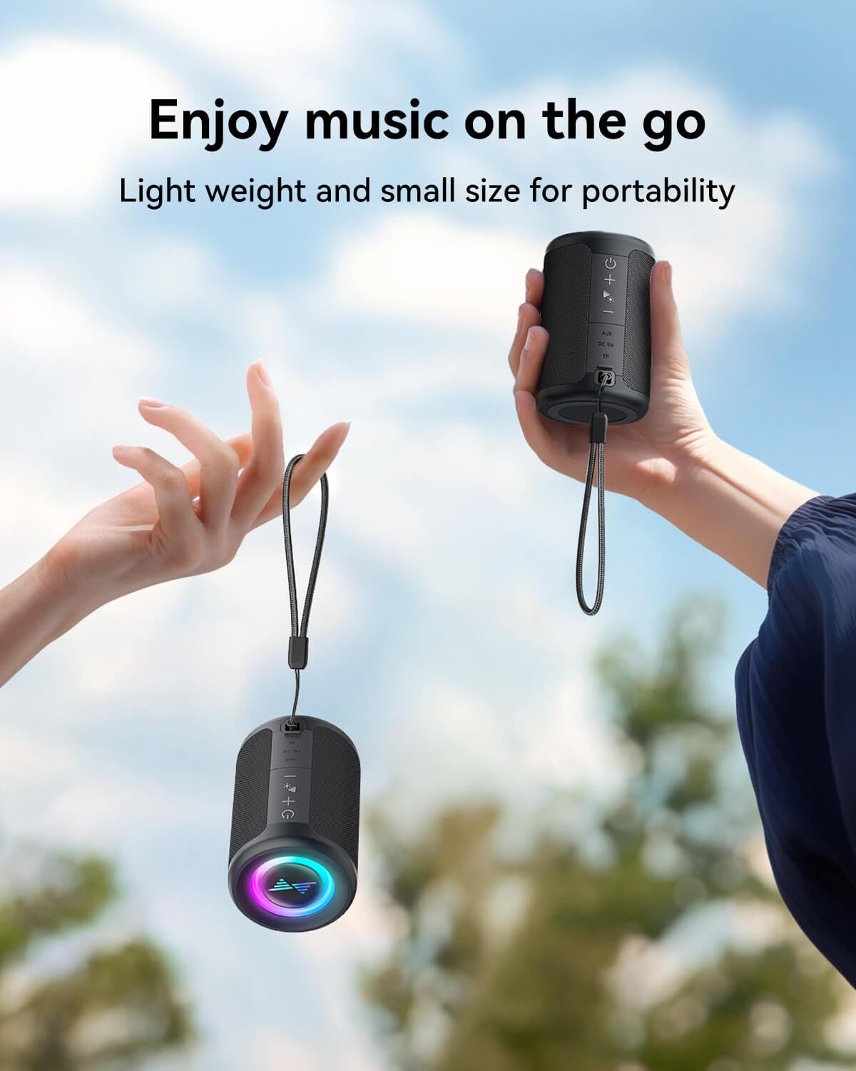 Portable Bluetooth Speaker with Lights E724681