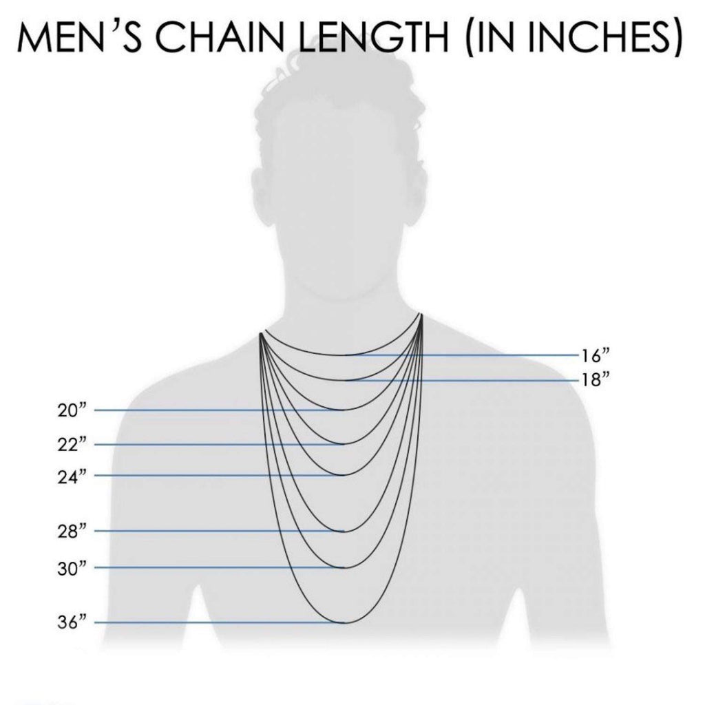 18K Solid Gold 3.8MM Cuban Curb Link Chain Necklace O48558