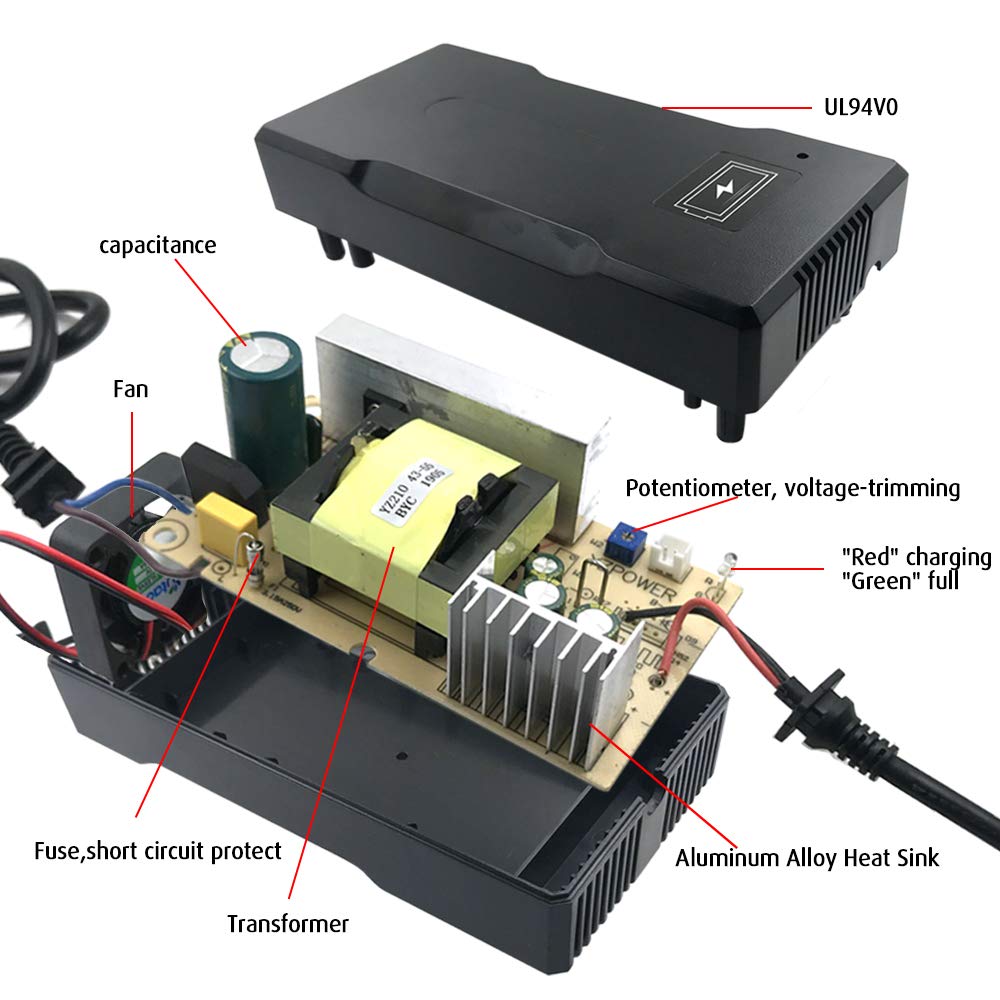 42V 5A Lithium Battery Charger 8mm Connector J40055