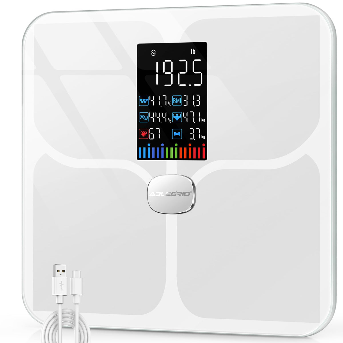 Smart Bathroom Scale for Body Weight and Fat A3991