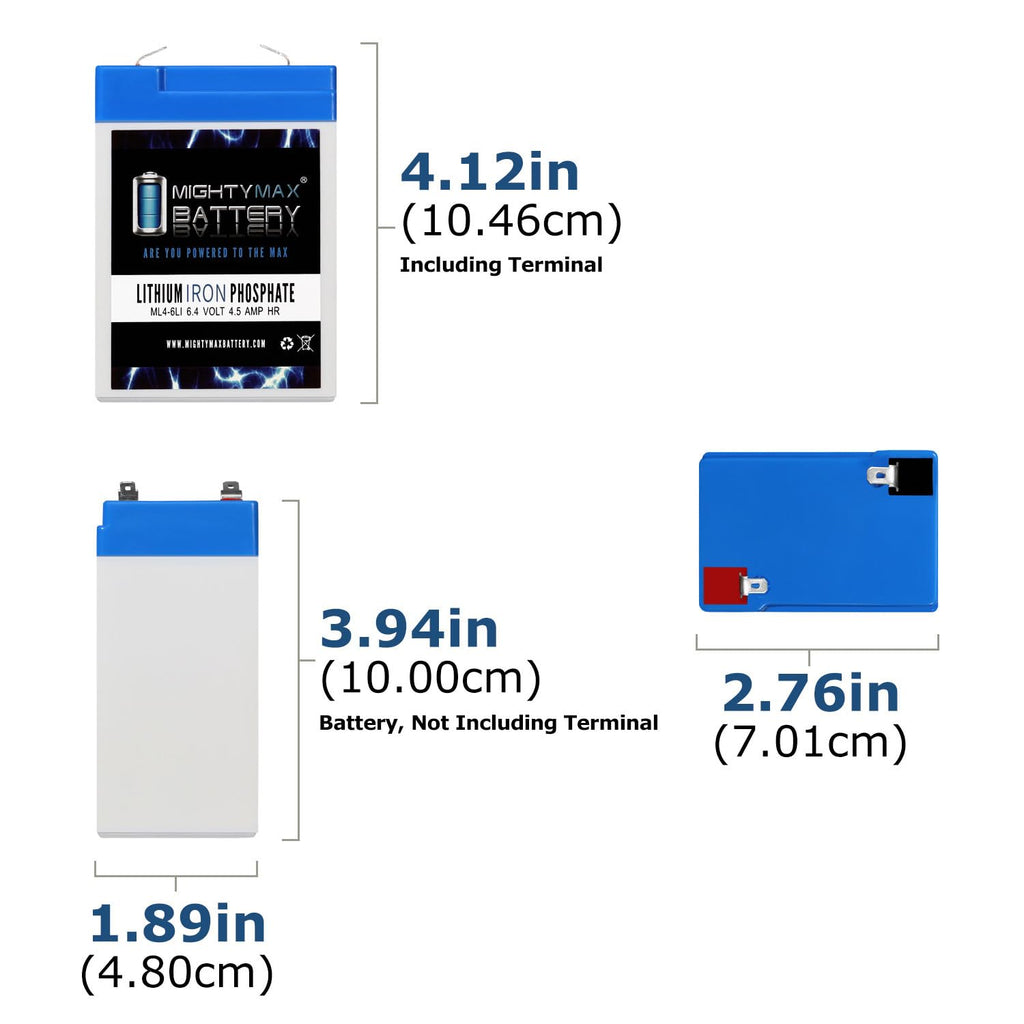 6V 4.5AH Lithium Replacement Battery F788
