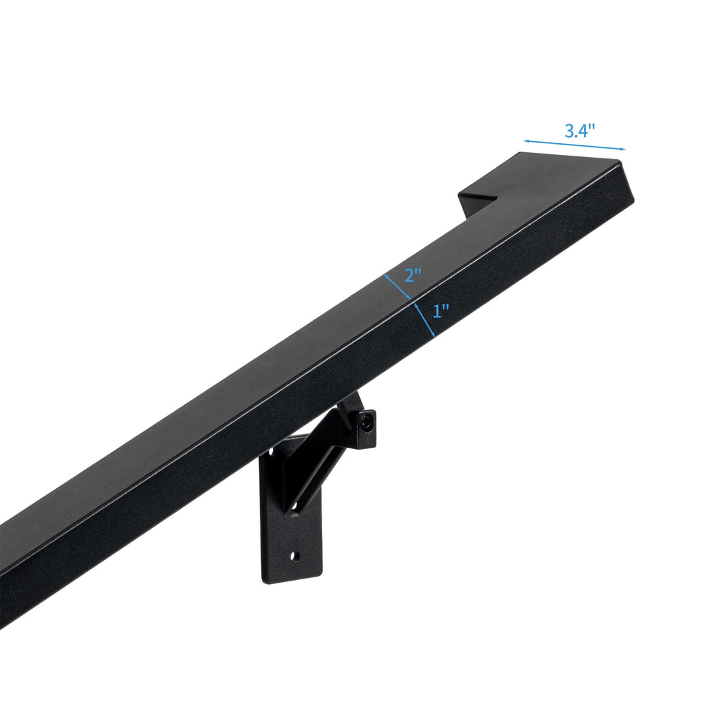 8 FT Aluminum Handrail Kit with 304 Stainless Steel Brackets M36267
