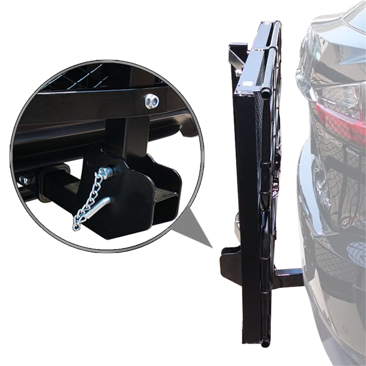Heavy Duty Folding Hitch Mount Cargo Carrier 60" x 24" x 14.4" G93931