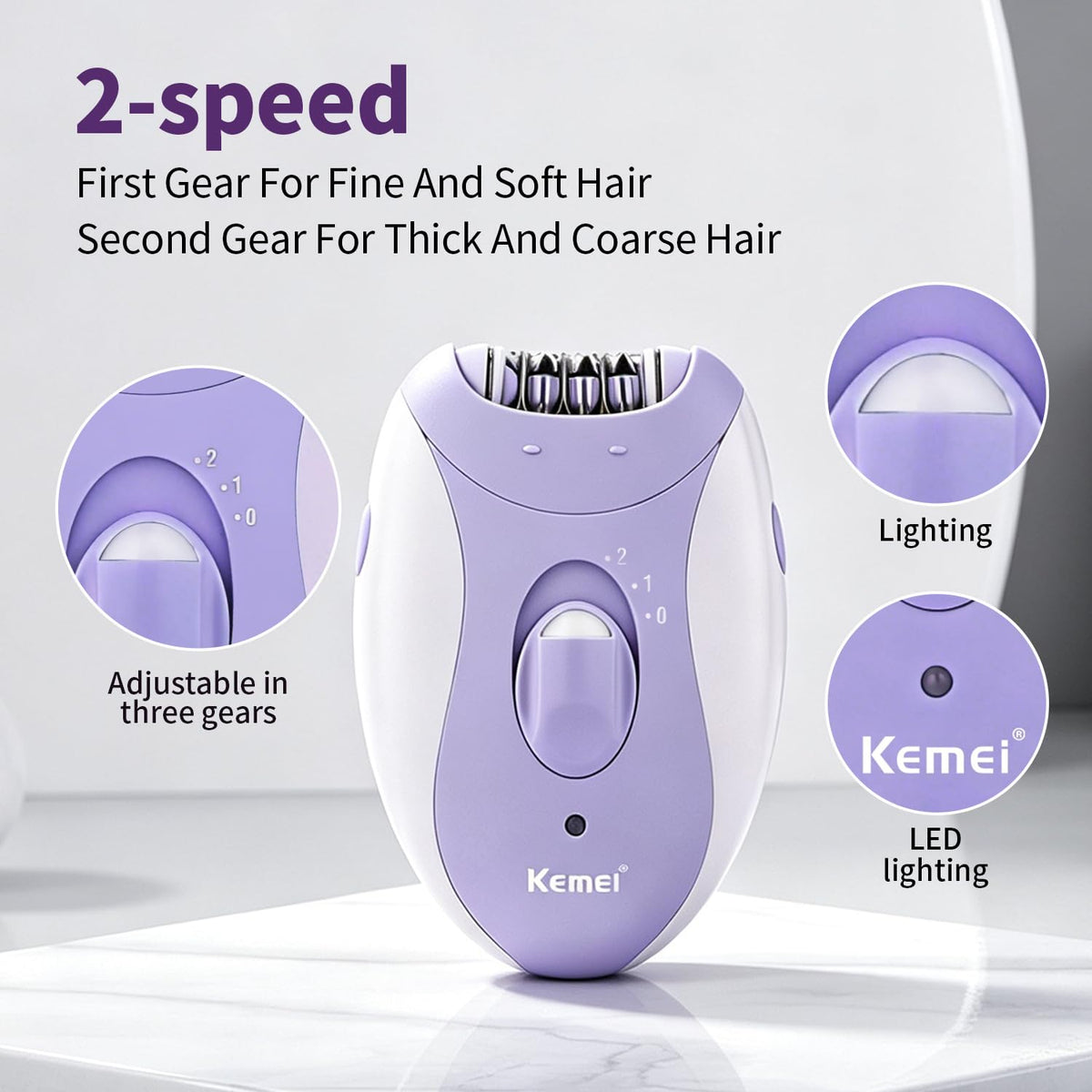 4-in-1 Women's Epilator Hair Remover U6912