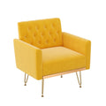 Velvet Accent Chair with Gold Metal Legs G373