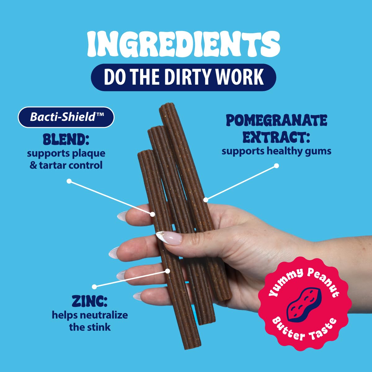 15 Ct Dental Treat Sticks for Large Dogs B112936
