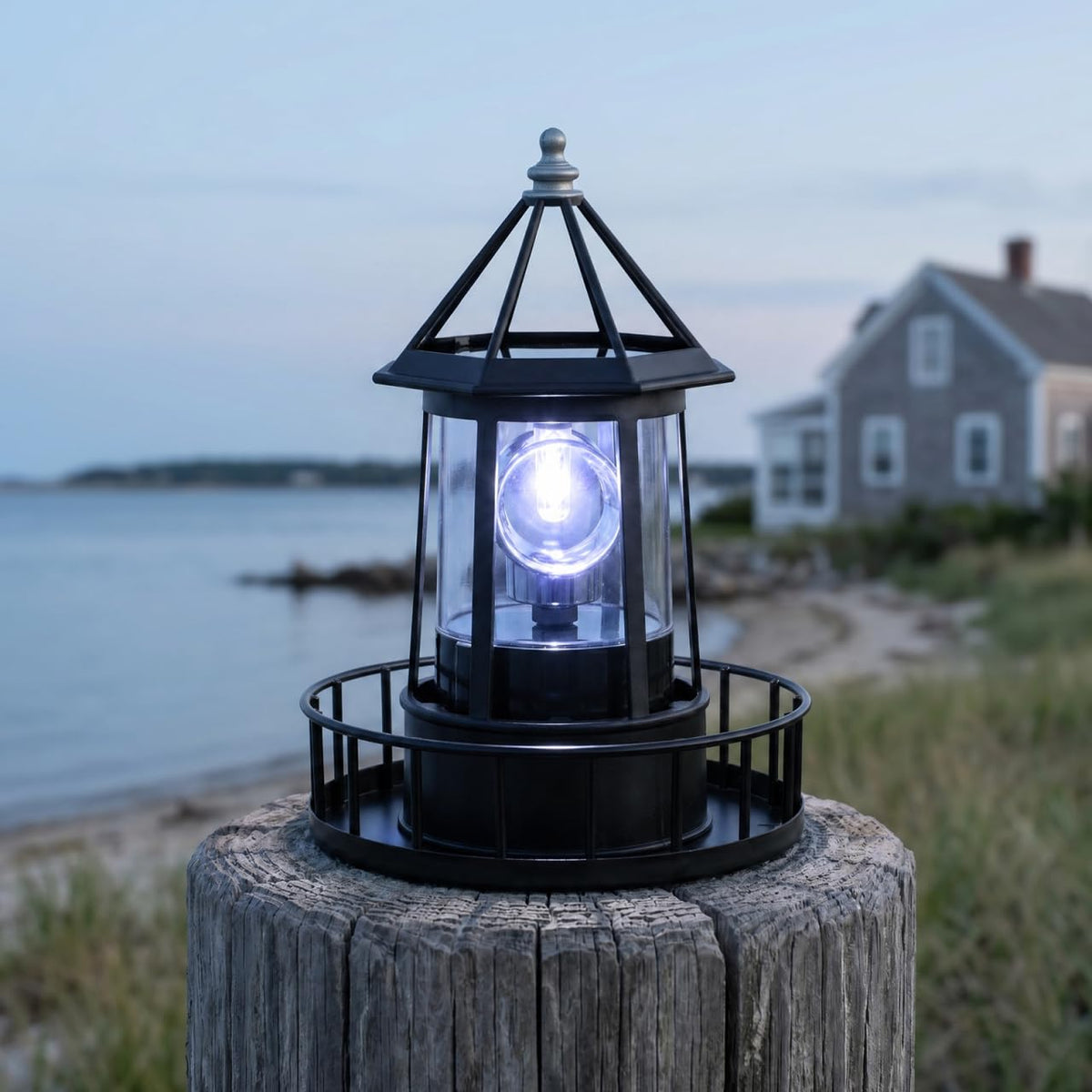 Solar Revolving Lighthouse Light X68604