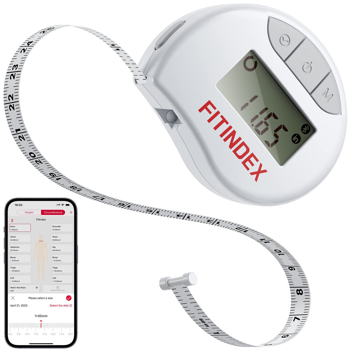 Digital Scale and Body Tape Measure O71814