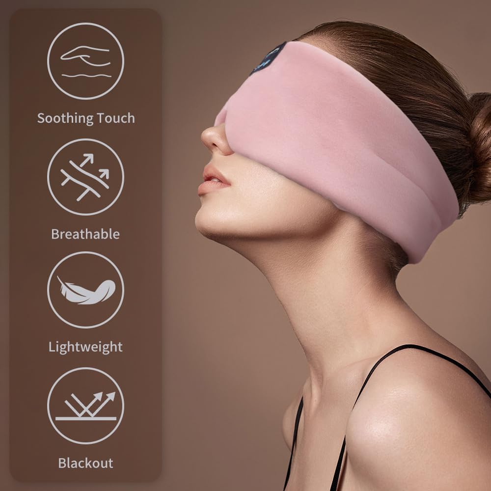 Silk Bluetooth Sleep Mask Headband Earphones S1321