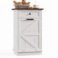 10 Gallon Tilt Out Trash Cabinet with Storage Drawer X907