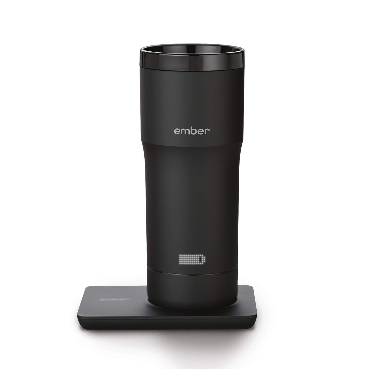 Black 12 Ounce Temperature Control Travel Mug U408
