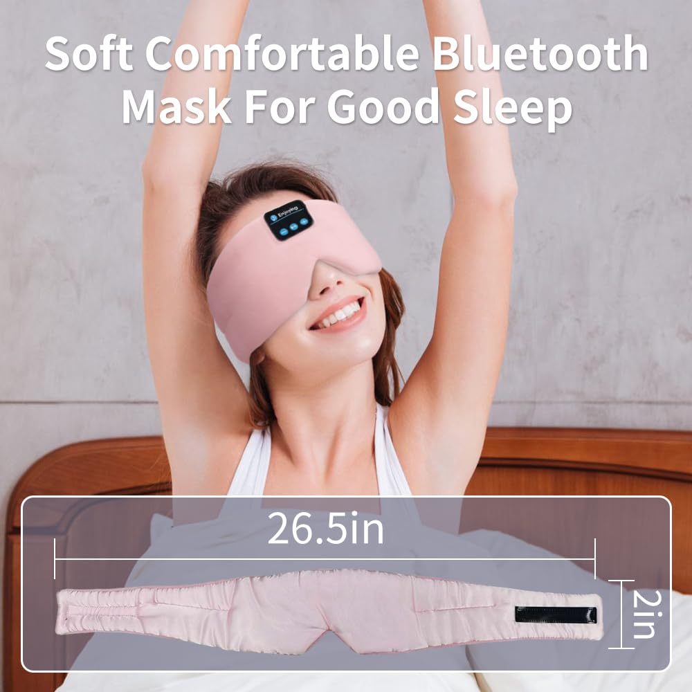 Silk Bluetooth Sleep Mask Headband Earphones S1321