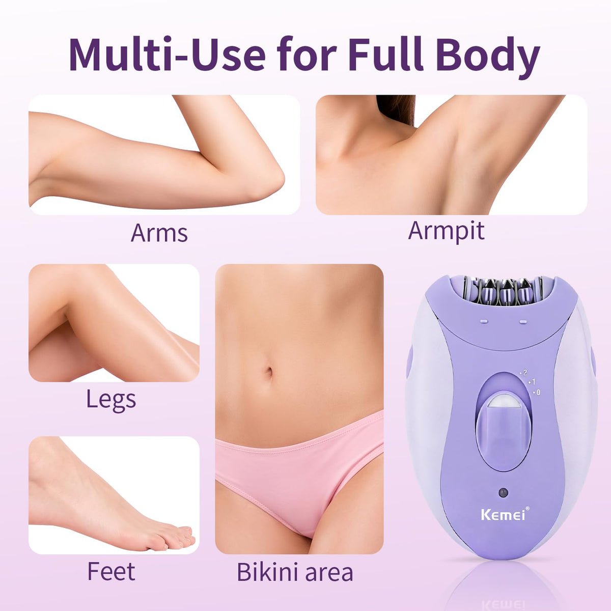4-in-1 Women's Epilator Hair Remover U6912