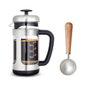 Stainless Steel French Press 12 oz with Measuring Coffee Spoon B40868