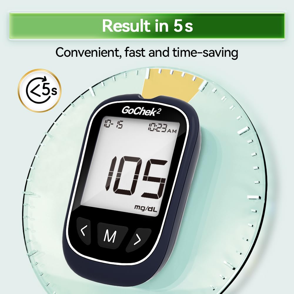 Blood Glucose Monitor Kit 100 Strips & Lancets D3361