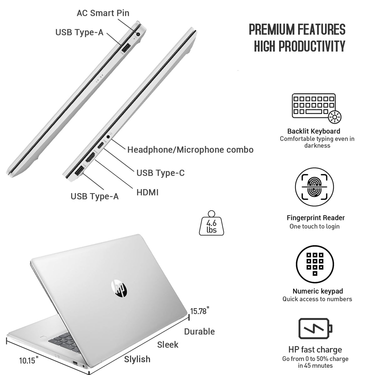 17.3" Touchscreen Laptop, Intel Core i7, 64GB RAM 1TB SSD G531