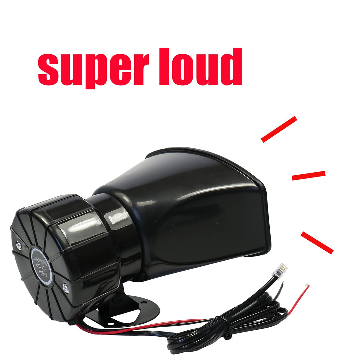 7 Tone 100W 12V Car Siren Horn with Microphone O176