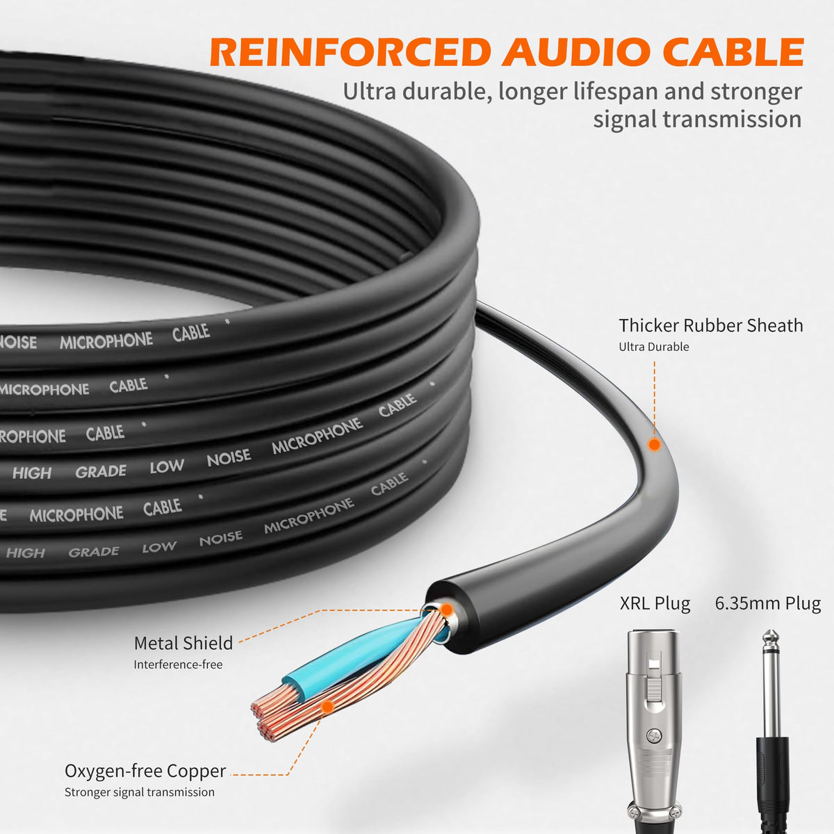 Wired Dynamic Vocal Microphone with XLR Cable D61578
