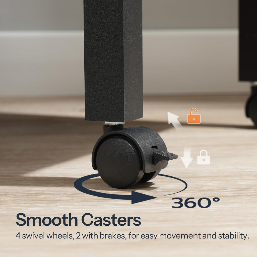 3-Tier Printer Stand with Charging Station and Storage Shelves M143