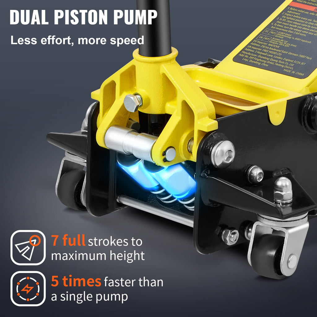 3 Ton Low Profile Aluminum Steel Floor Jack R150