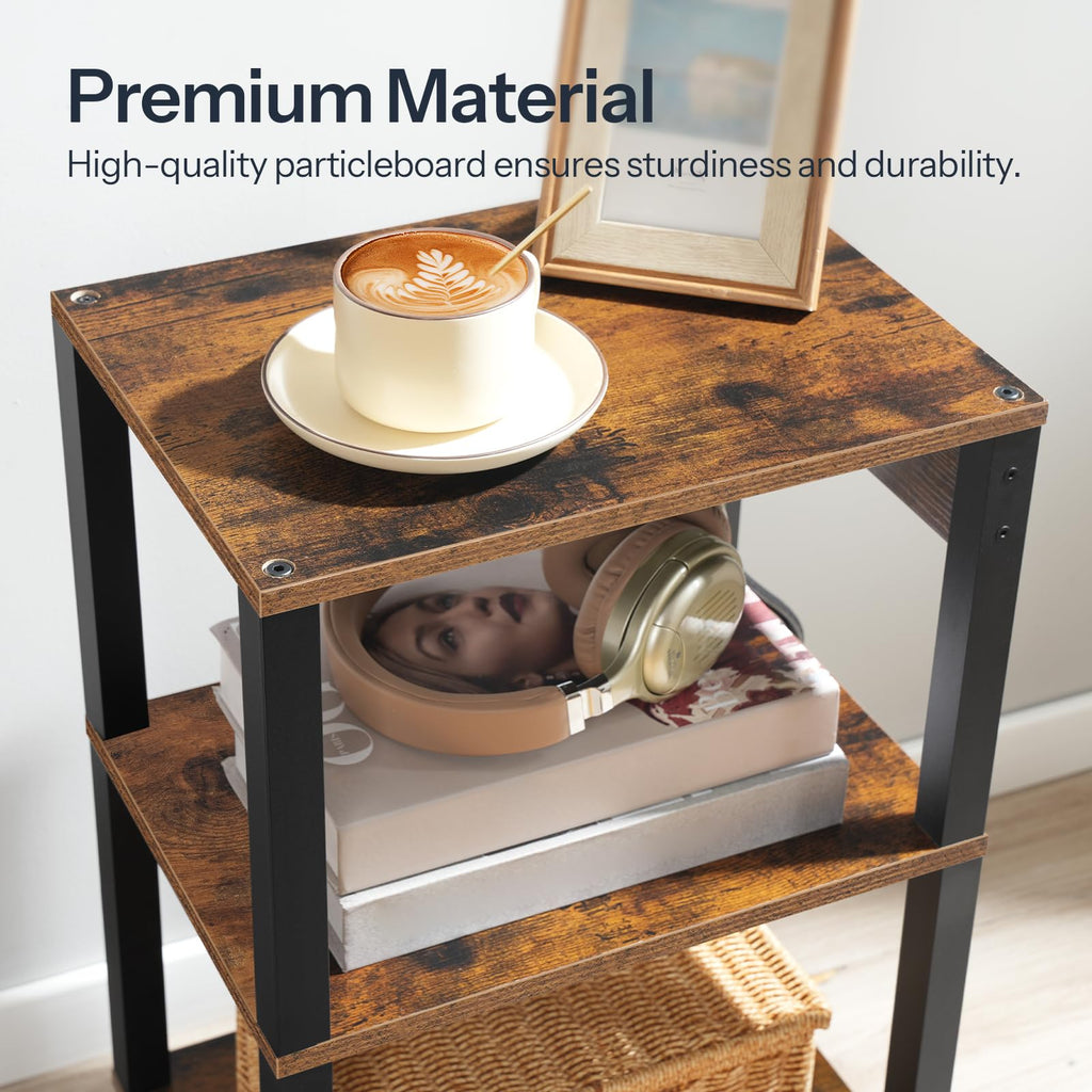 3-Tier Printer Stand with Charging Station and Storage Shelves M143