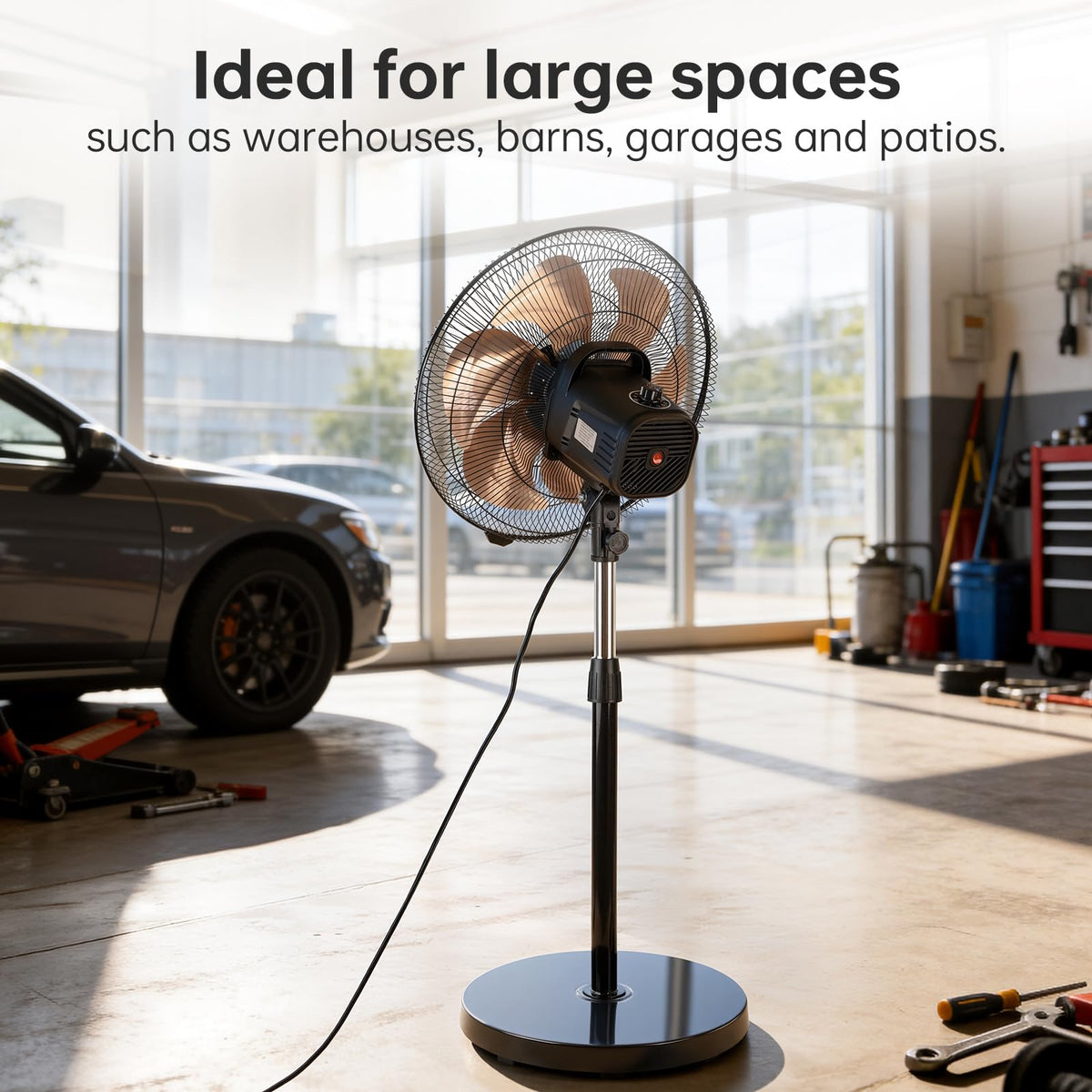 18 Inch Oscillating Metal Stand Fan A6505