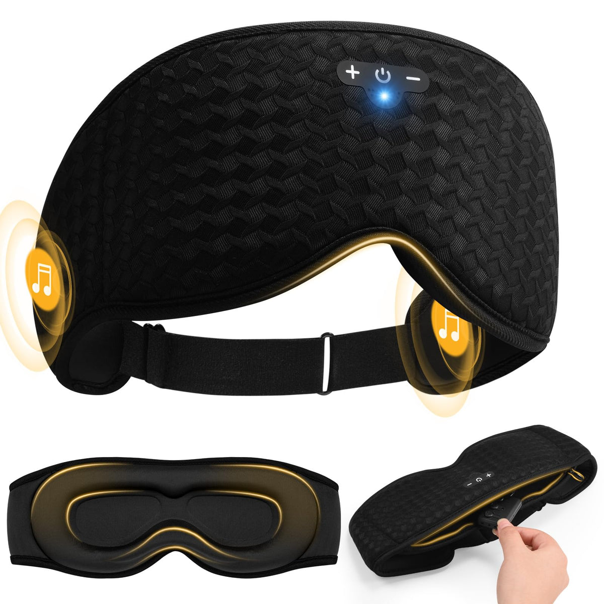 Blackout Sleep Mask with Bluetooth Headphones U83554
