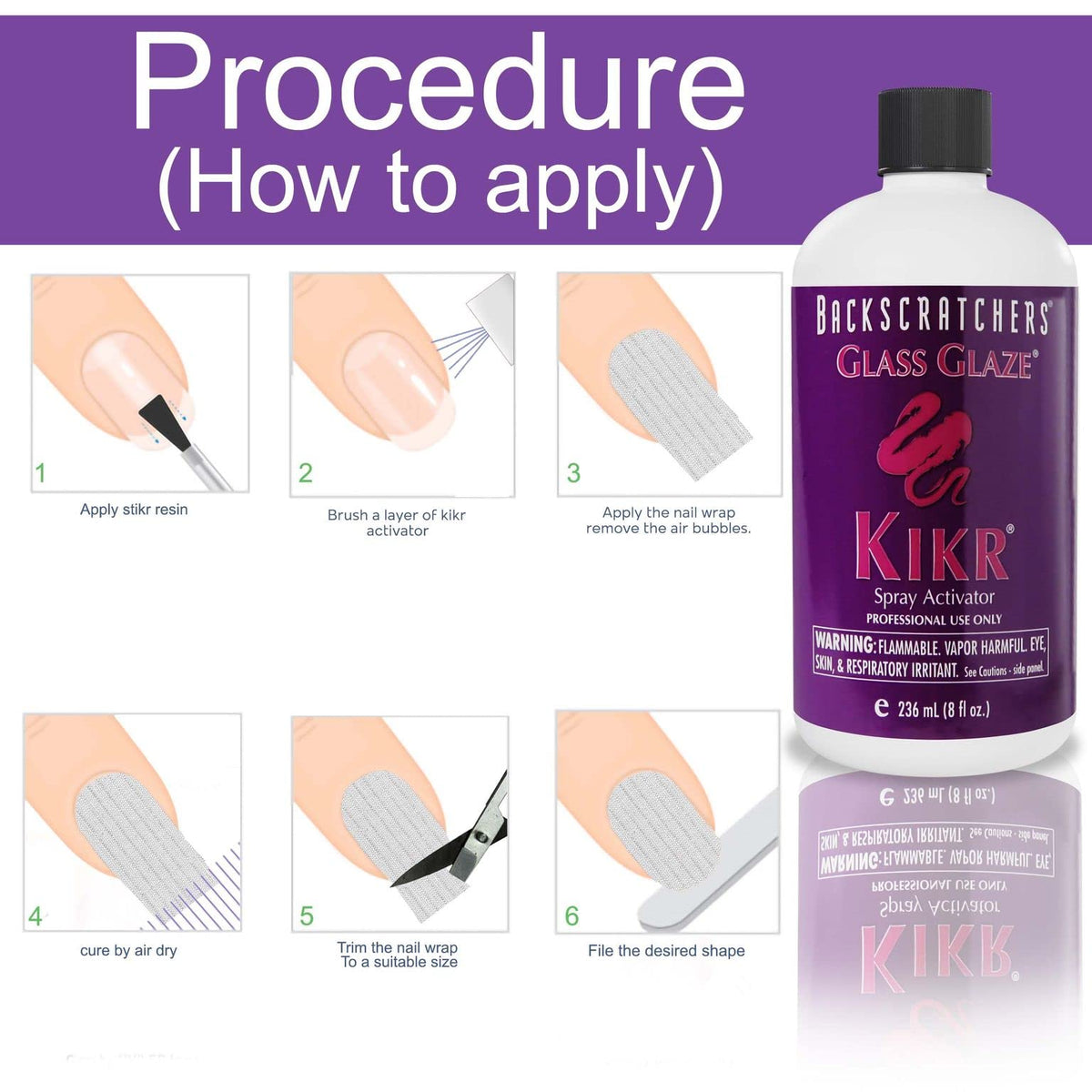 8 Fluid Ounce Glass Glaze Spray Activator R3975