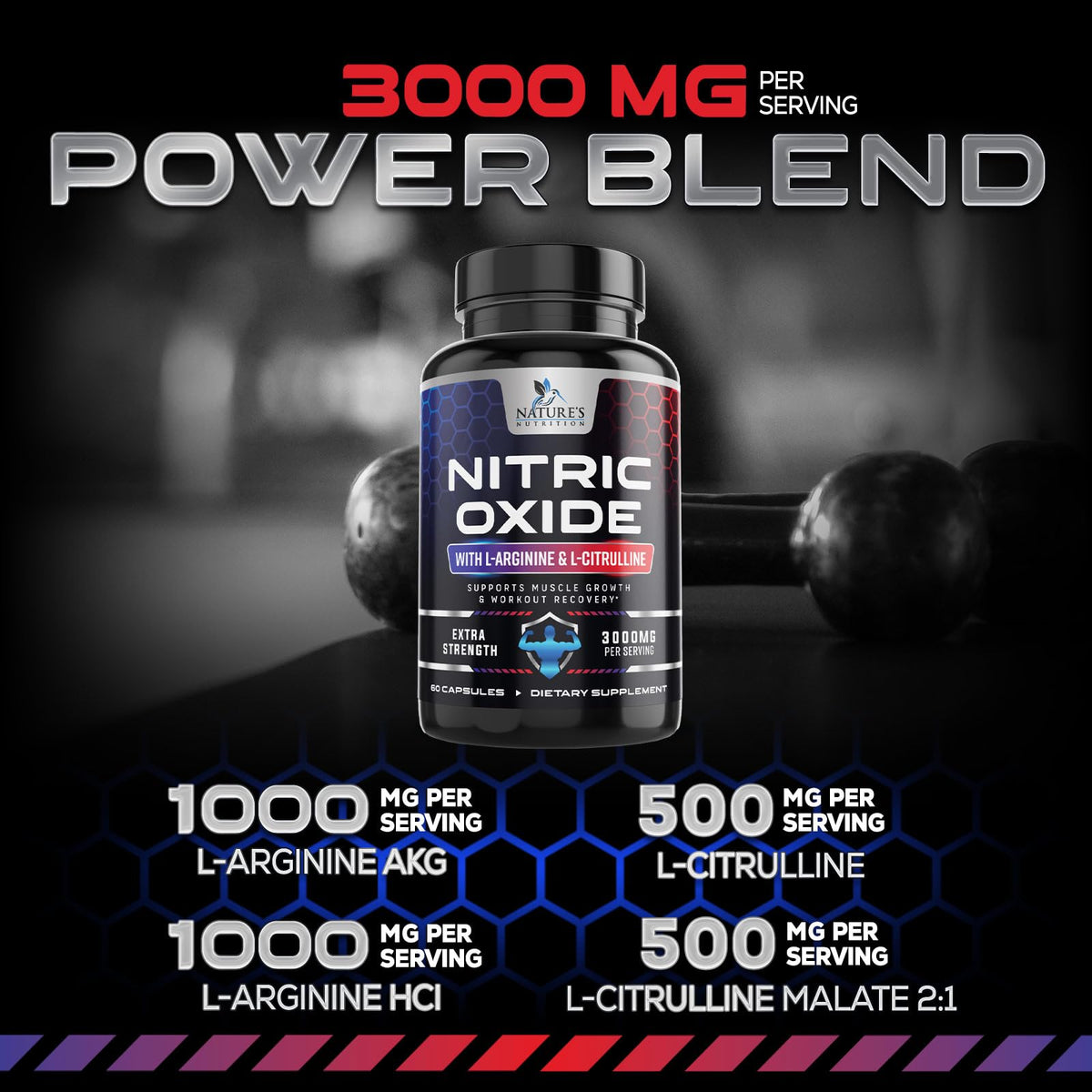 Nitric Oxide Booster 60 Capsules U5531